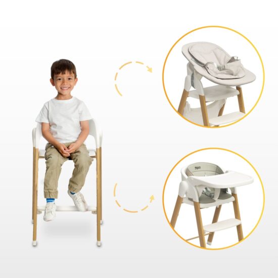 3-in-1 Kinderstoel-1-grijs